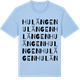 Blue Soul t-shirt med Hulängen ordlek t-shirt