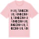 Pink Cotton t-shirt med Hulängen ordlek t-shirt