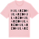 Pink Cotton t-shirt med Hulared ordlek t-shirt