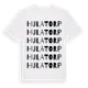 White t-shirt med Hulatorp ordlek t-shirt