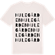 Vintage White t-shirt med Hulegården ordlek t-shirt
