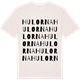 Vintage White t-shirt med Hulorna ordlek t-shirt