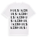 Hulsiken ordlek t-shirt