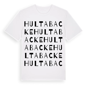 Hultabacke ordlek t-shirt – ekologisk bomull t-shirt från Pinshirt