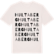 Vintage White t-shirt med Hultaberg ordlek t-shirt