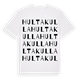 Hultakulla ordlek t-shirt