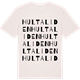 Vintage White t-shirt med Hultaliden ordlek t-shirt