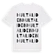 White t-shirt med Hultaliden ordlek t-shirt