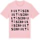 Pink Cotton t-shirt med Hultåsen ordlek t-shirt