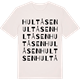 Vintage White t-shirt med Hultåsen ordlek t-shirt