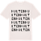 Vintage White t-shirt med Hulten ordlek t-shirt