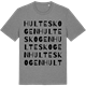Mid Heather Gray t-shirt med Hulteskogen ordlek t-shirt