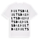 Hultsdal ordlek t-shirt