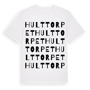 Hulttorpet ordlek t-shirt – ekologisk bomull t-shirt från Pinshirt