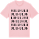 Pink Cotton t-shirt med Hulu ordlek t-shirt