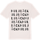 Vintage White t-shirt med Hulubäck ordlek t-shirt