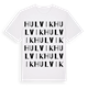 Hulvik ordlek t-shirt