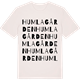 Vintage White t-shirt med Humlagården ordlek t-shirt