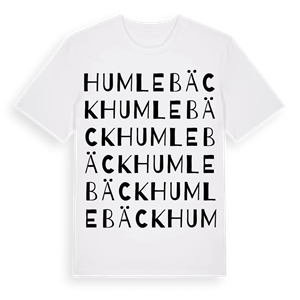 Humlebäck ordlek t-shirt – ekologisk bomull t-shirt från Pinshirt