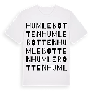 Humlebotten ordlek t-shirt – ekologisk bomull t-shirt från Pinshirt