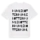 White t-shirt med Humlebotten ordlek t-shirt