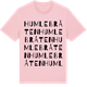 Pink Cotton t-shirt med Humlebråten ordlek t-shirt