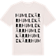 Vintage White t-shirt med Humlekärr ordlek t-shirt
