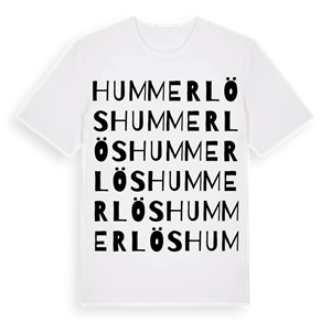 Hummerlös ordlek t-shirt – ekologisk bomull t-shirt från Pinshirt