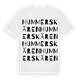 White t-shirt med Hummerskären ordlek t-shirt