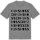 Mid Heather Gray t-shirt med Humsmossen ordlek t-shirt