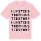 Pink Cotton t-shirt med Humstenstorp ordlek t-shirt