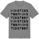 Mid Heather Gray t-shirt med Humstenstorp ordlek t-shirt