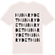 Vintage White t-shirt med Hunarydet ordlek t-shirt