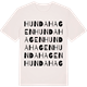 Vintage White t-shirt med Hundahagen ordlek t-shirt