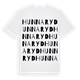 White t-shirt med Hunnaryd ordlek t-shirt