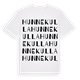 Hunnekulla ordlek t-shirt