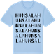 Blue Soul t-shirt med Hunsala ordlek t-shirt