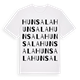 Hunsala ordlek t-shirt