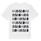 White t-shirt med Hunsbo ordlek t-shirt