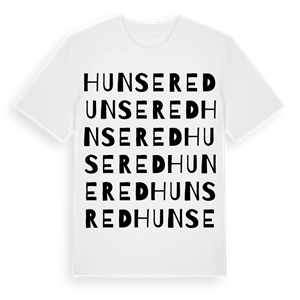 Hunsered ordlek t-shirt – ekologisk bomull t-shirt från Pinshirt