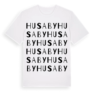 Husaby ordlek t-shirt – ekologisk bomull t-shirt från Pinshirt