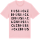 Pink Cotton t-shirt med Husbacken ordlek t-shirt