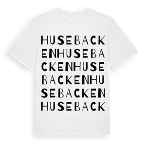 Husebacken ordlek t-shirt – ekologisk bomull t-shirt från Pinshirt