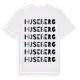 White t-shirt med Huseberg ordlek t-shirt