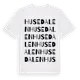 White t-shirt med Husedalen ordlek t-shirt