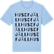 Blue Soul t-shirt med Husefjäll ordlek t-shirt