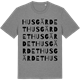 Mid Heather Gray t-shirt med Husgärdet ordlek t-shirt