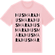 Pink Cotton t-shirt med Husmark ordlek t-shirt