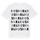 White t-shirt med Husmark ordlek t-shirt