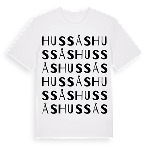 Hussås ordlek t-shirt – ekologisk bomull t-shirt från Pinshirt